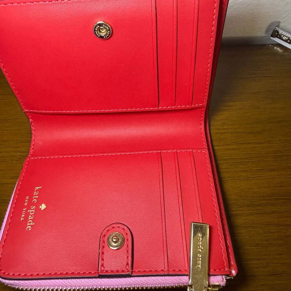 Kate Spade New York Staci Dual Zip Around Crossbody & Wallet Set Peony Blossom - Picture 11 of 16